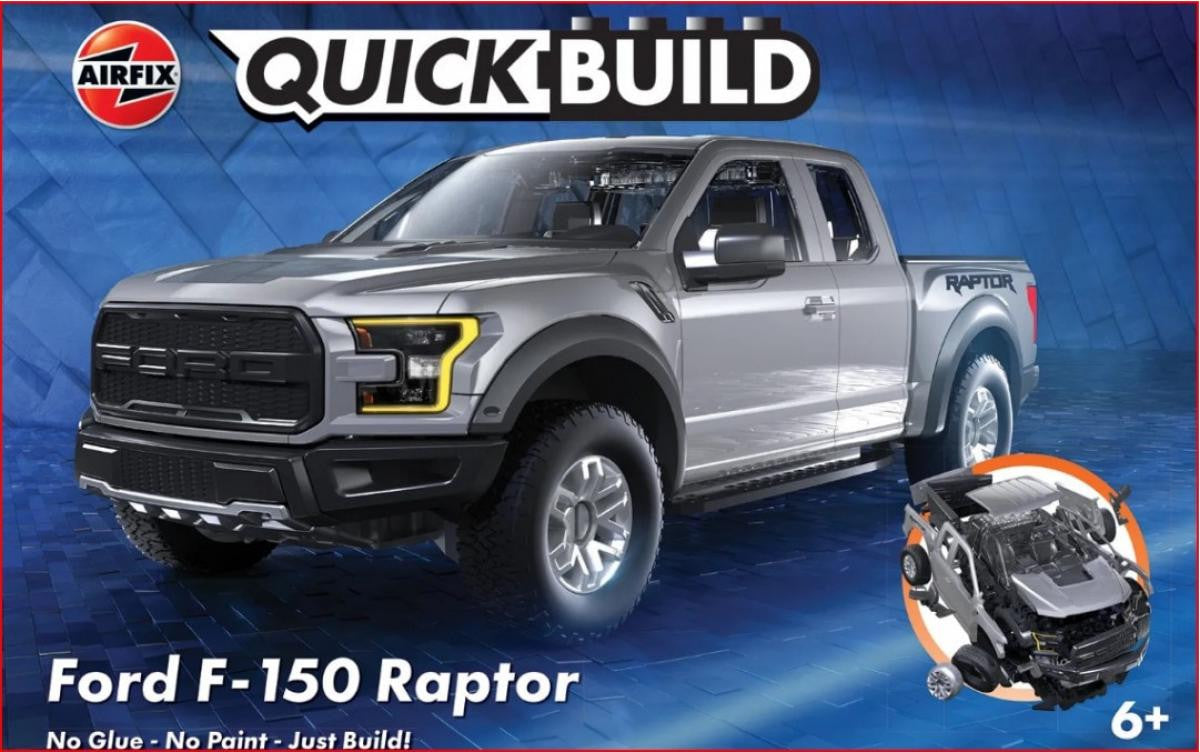 Airfix Ford F-150 Raptor (Gray) QuickBuild J6053